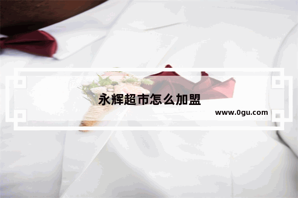 永辉超市怎么加盟