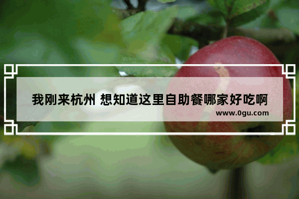 我刚来杭州 想知道这里自助餐哪家好吃啊