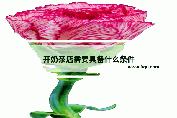 开奶茶店需要具备什么条件
