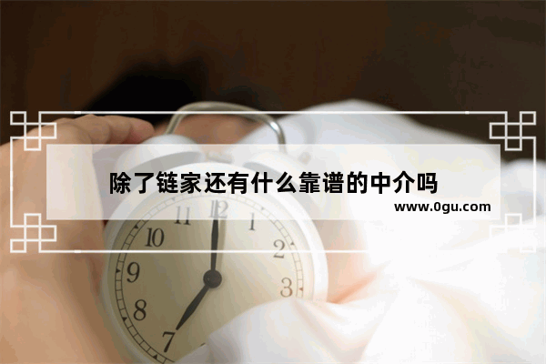 除了链家还有什么靠谱的中介吗