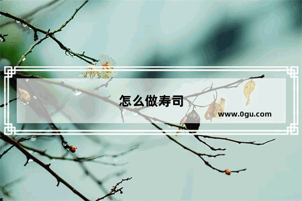 怎么做寿司