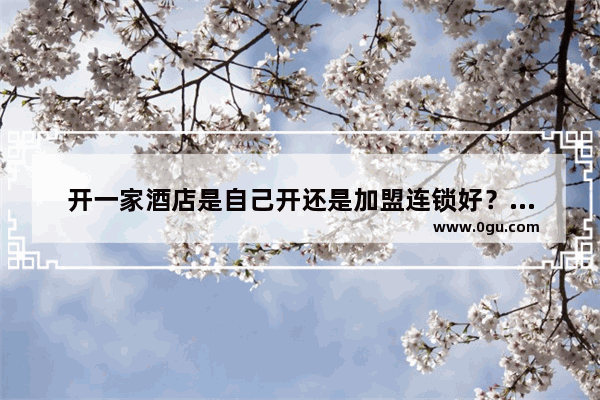 开一家酒店是自己开还是加盟连锁好？大概开酒店投资多少钱？预算200万