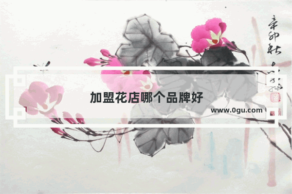 加盟花店哪个品牌好