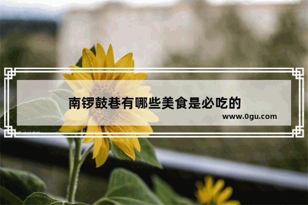 南锣鼓巷有哪些美食是必吃的