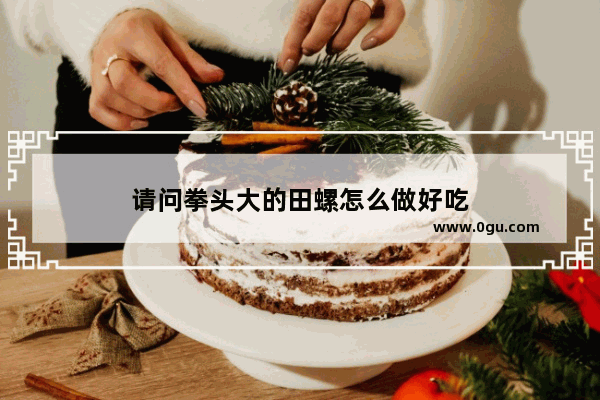 请问拳头大的田螺怎么做好吃