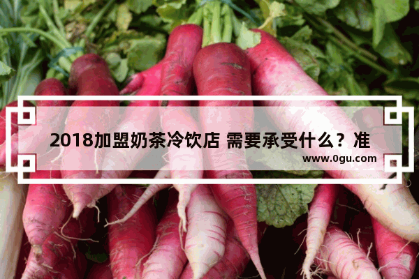 2018加盟奶茶冷饮店 需要承受什么？准备什么