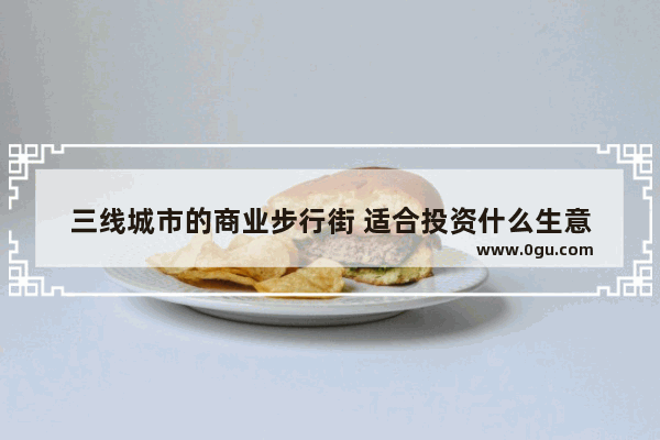 三线城市的商业步行街 适合投资什么生意