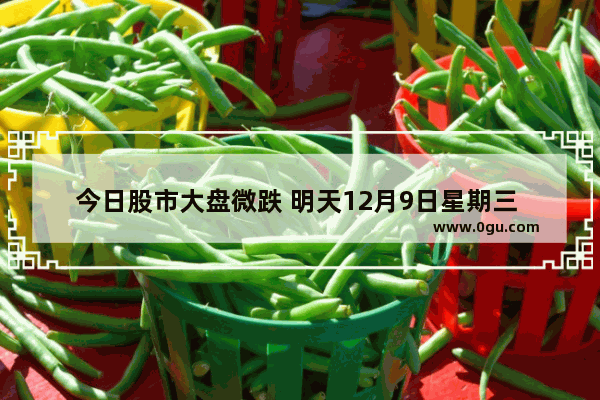 今日股市大盘微跌 明天12月9日星期三 股市会怎么走