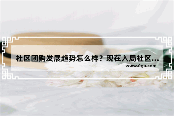 社区团购发展趋势怎么样？现在入局社区团购晚吗