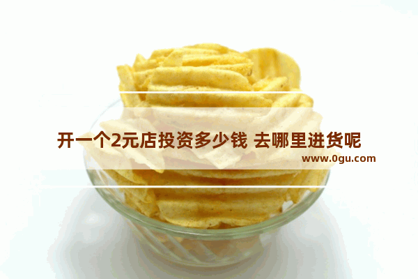 开一个2元店投资多少钱 去哪里进货呢