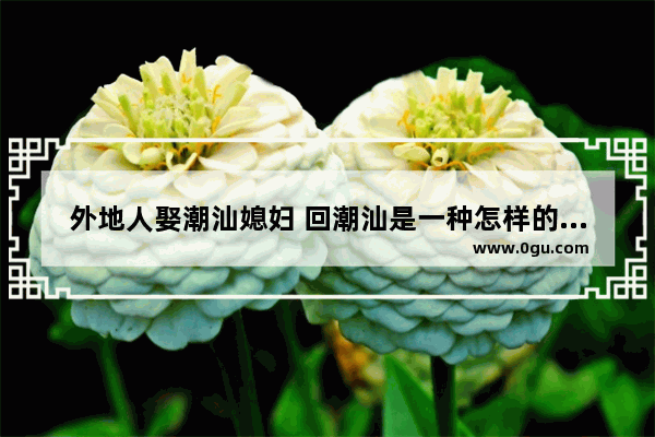 外地人娶潮汕媳妇 回潮汕是一种怎样的体验