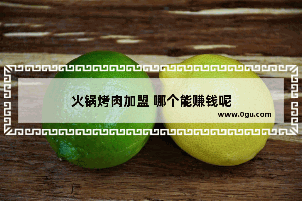 火锅烤肉加盟 哪个能赚钱呢