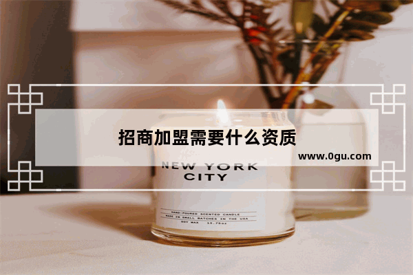 招商加盟需要什么资质