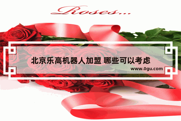 北京乐高机器人加盟 哪些可以考虑