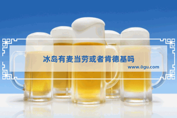 冰岛有麦当劳或者肯德基吗
