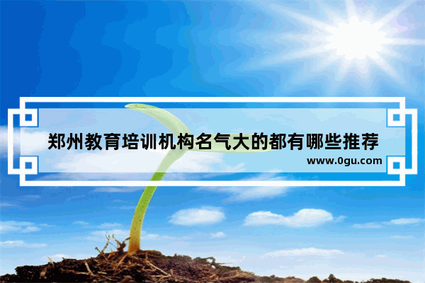 郑州教育培训机构名气大的都有哪些推荐