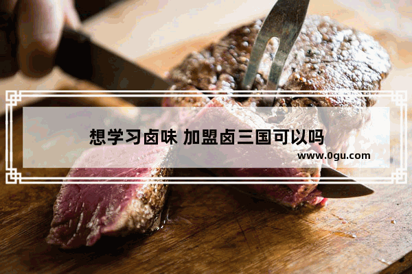 想学习卤味 加盟卤三国可以吗