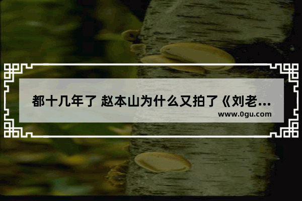 都十几年了 赵本山为什么又拍了《刘老根》第三部呢