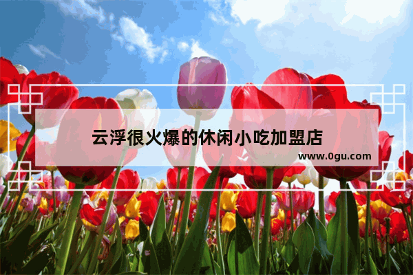 云浮很火爆的休闲小吃加盟店