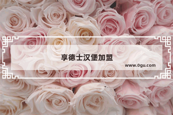 享德士汉堡加盟