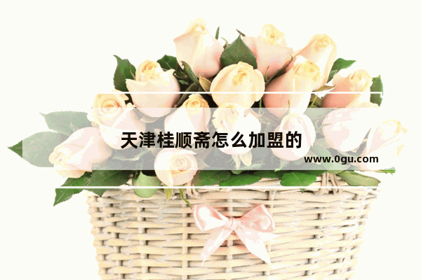 天津桂顺斋怎么加盟的