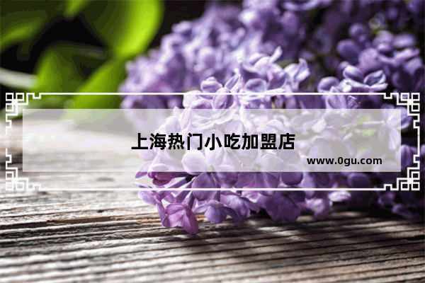 上海热门小吃加盟店