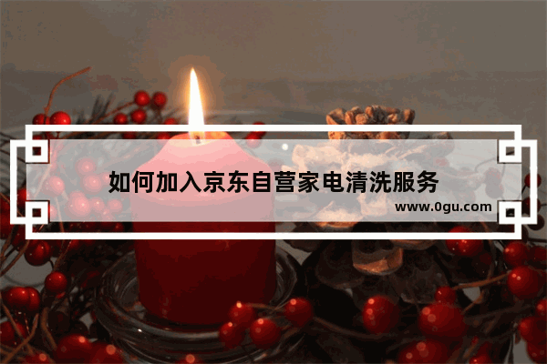 如何加入京东自营家电清洗服务