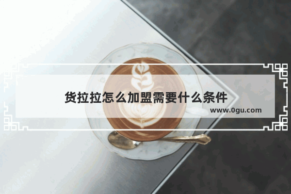 货拉拉怎么加盟需要什么条件