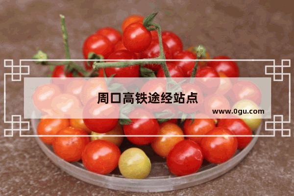 周口高铁途经站点