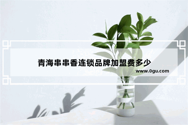 青海串串香连锁品牌加盟费多少