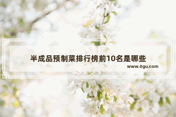 半成品预制菜排行榜前10名是哪些