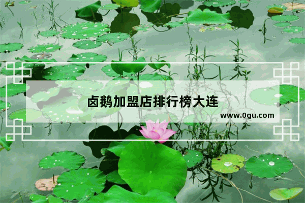 卤鹅加盟店排行榜大连