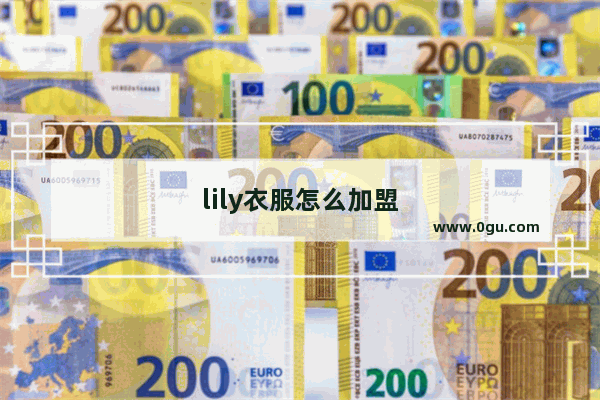 lily衣服怎么加盟