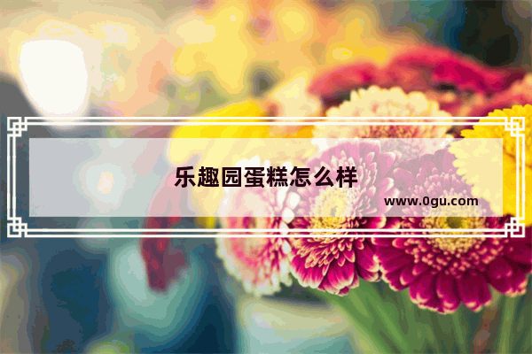 乐趣园蛋糕怎么样