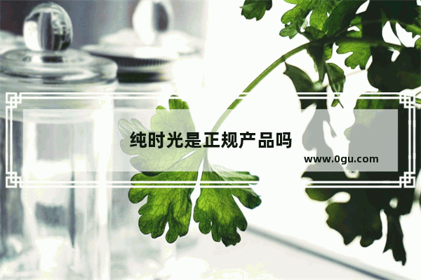 纯时光是正规产品吗