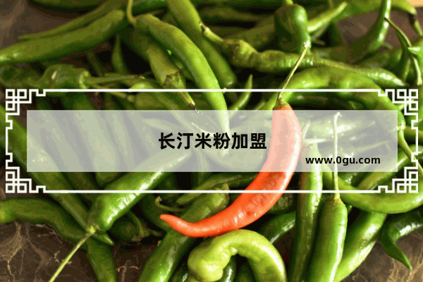 长汀米粉加盟