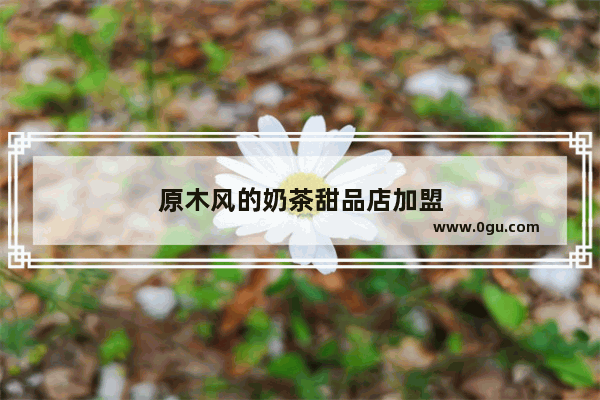 原木风的奶茶甜品店加盟