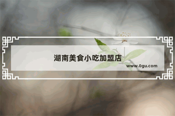 湖南美食小吃加盟店