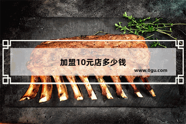 加盟10元店多少钱