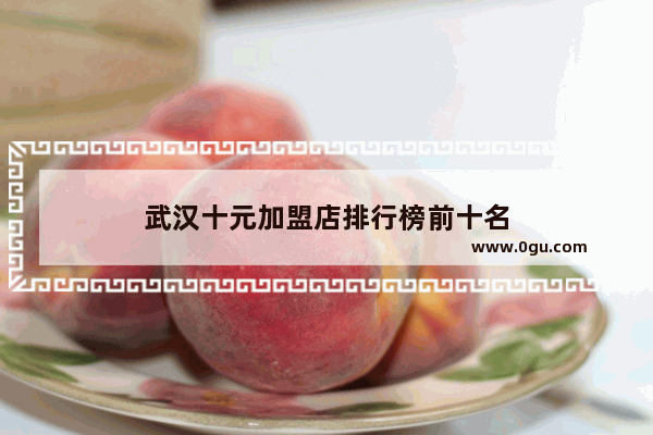 武汉十元加盟店排行榜前十名