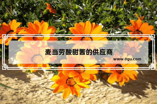 麦当劳酸甜酱的供应商