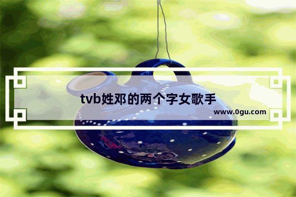 tvb姓邓的两个字女歌手