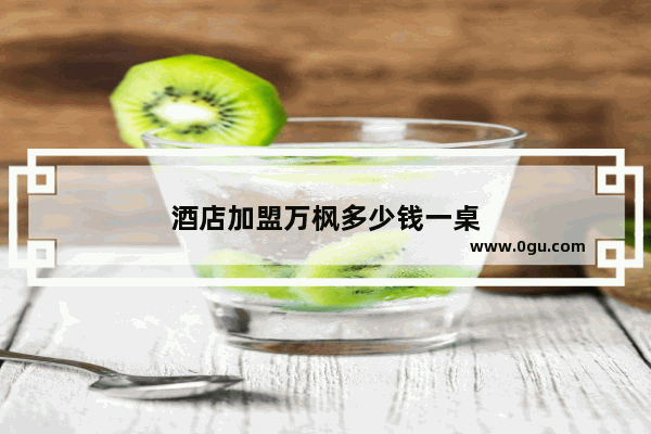酒店加盟万枫多少钱一桌