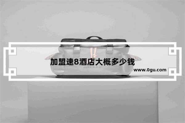 加盟速8酒店大概多少钱