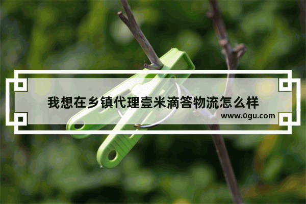 我想在乡镇代理壹米滴答物流怎么样