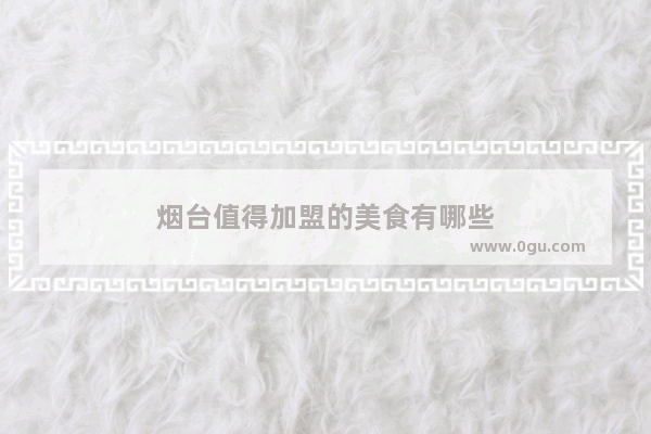 烟台值得加盟的美食有哪些