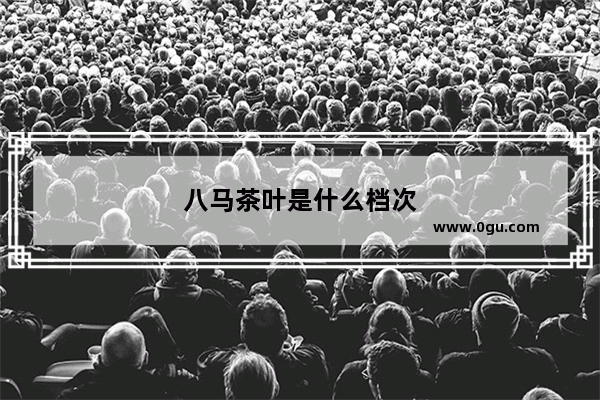 八马茶叶是什么档次