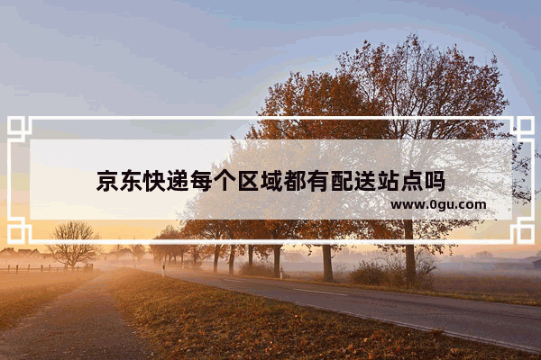 京东快递每个区域都有配送站点吗