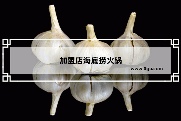 加盟店海底捞火锅