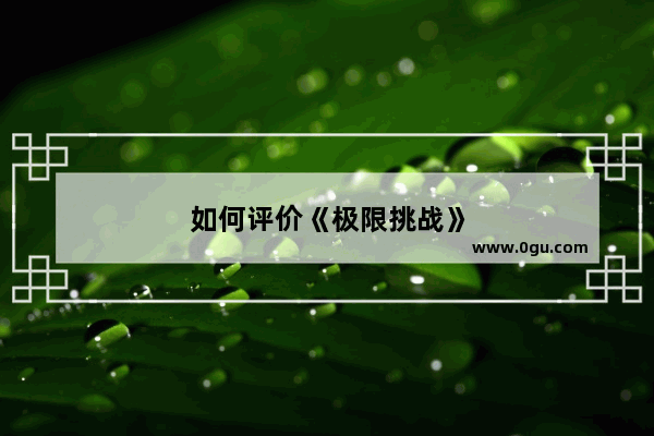 如何评价《极限挑战》